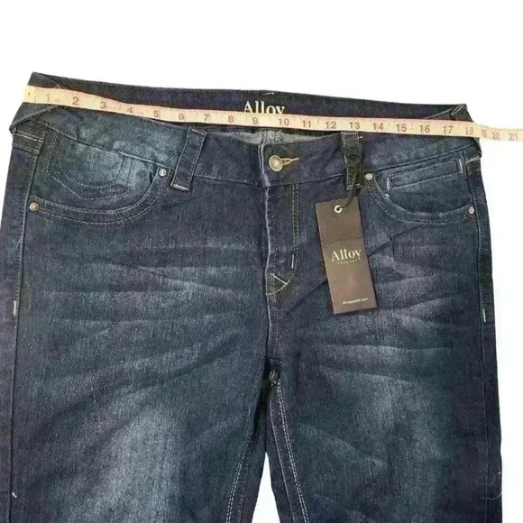 Women's Alloy Apparel Avery Low Rise Boot Cut Tall Five Pocket Style Blue Jeans - Picture 5 of 11